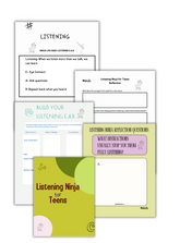 Listening Ninja for Teens Lesson Plans